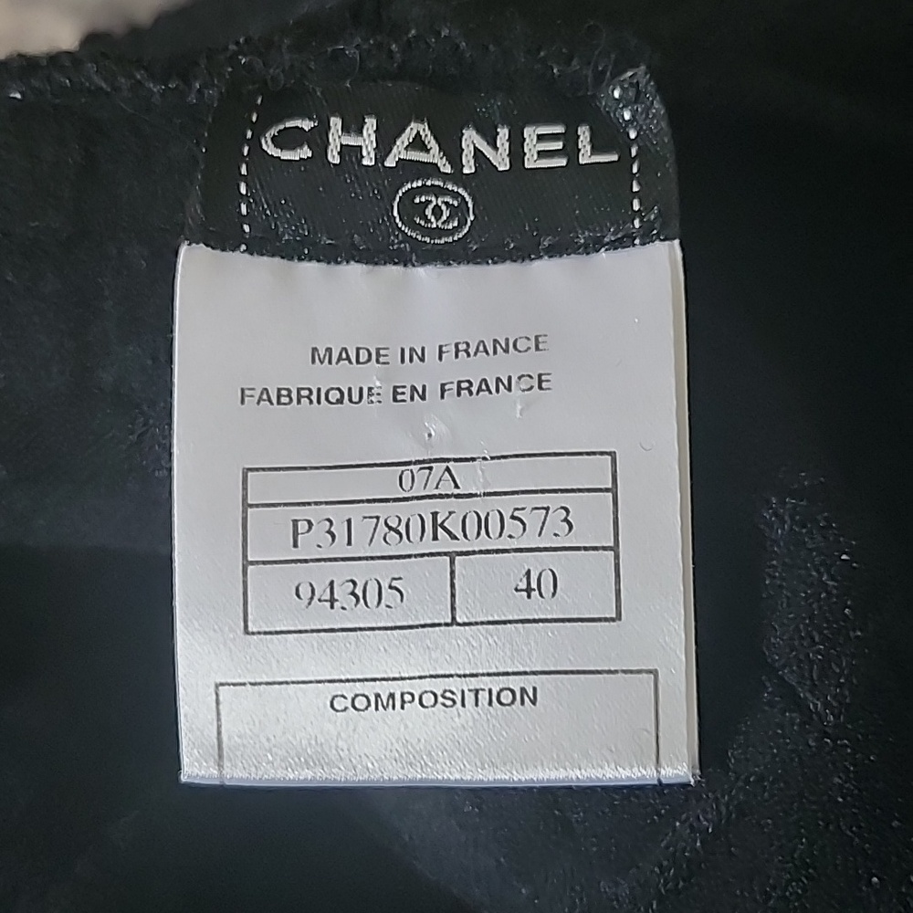 CHANEL Vintage 2007 Black Knit Dress EU Size 40 US 8/10 - Picture 6 of 8